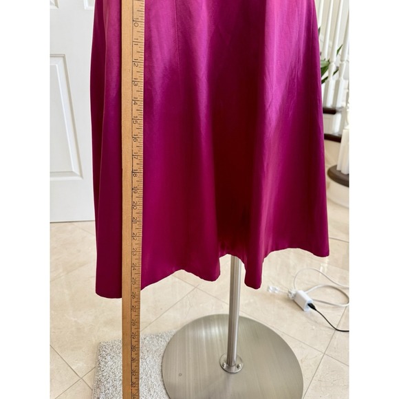 French Connection Fuchsia Pink Midi Satin Slip Skirt Size 6 Perfect Party Piece - Picture 6 of 13